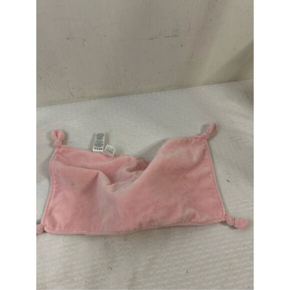 Carters OS Pink/White rattle plush lamb blankie blanket 16x7.5" - Picture 7 of 7
